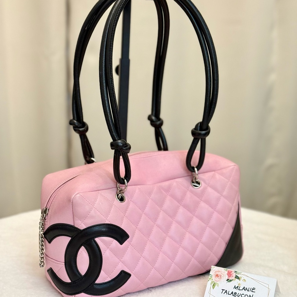 SOLD Chanel Cambon Pink Lambskin Ligne Shoulder Bag